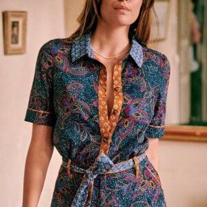 Sezane "Elise" Jumpsuit Romper - Size 34 (XS/S)